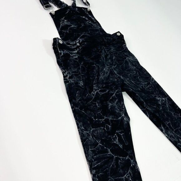 BlankNYC Pants Bibs Womens 27 Black Adjustable Strap Button One-Piece Dungaree - Picture 4 of 10